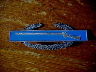 Wwii Us Army Sterling Silver Combat Infantry Badge Medal Pin