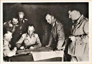 Ww 2 German Gfm Erwin Rommel Rkt With Oaks,  Swords & Diamonds Orig Photograph 5