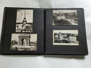 Vintage Postcard Scrapbook Of 177 Linen And Old Postcards