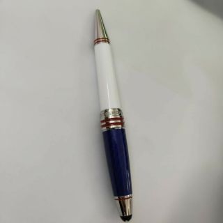 Montblanc Meisterstuck Special Edition John F.  Kennedy Blue And White Ballpoint