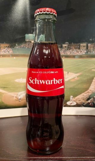 Kyle Schwarber Chicago Cubs Coke Bottle 7 "