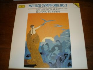 Mahler Symphony No.  2 Bernstein/2 Lp Box Dg Digit 423 395 - 1 Made In Germany