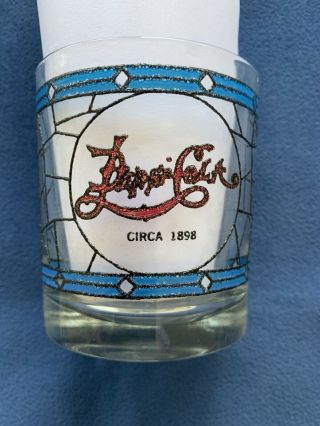 Vintage 1970 ' s Pepsi Cola Tiffany Style Stained Glasses (RARE Dated Version) 2