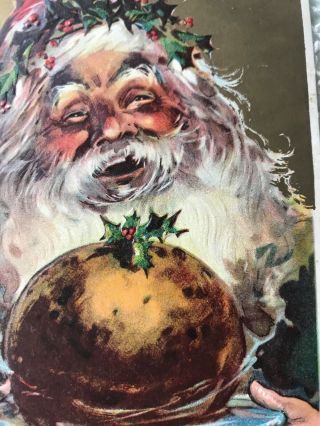 Vintage Christmas Postcard Santa Claus 1908 Julius Bien Pasty