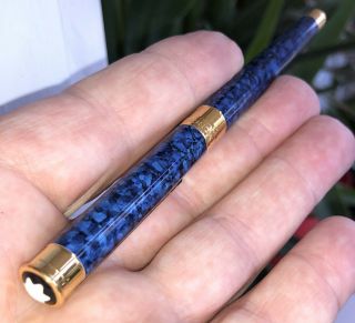 Montblanc Noblesse Marble Blue Lacquer Ballpoint
