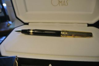 Omas Arte Italiana Paragon Jw6 5201 Pen W/ 18k Gold 925 Sterling Vermeil