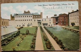 1909 Missouri State Penitentiary Jefferson City,  Missouri Pc Post Card Mo