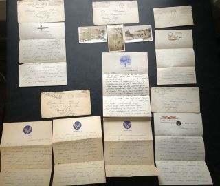 Us Army Airforce Ww2 Letters Photos Bombardier B - 29 Rigors Of Pilot Training