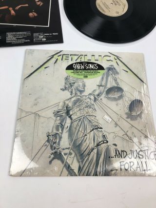 Metallica ‎–.  And Justice For All 1988 Us First Pressing 60812 - 1