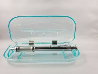 Sensa Classic Crysyal Silver Ballpoint Pen With Pen Rest - Card Case 1997