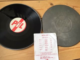 Public Image Limited Pil - Metal Box 1979 Uk 1st With Insert.  Ex,
