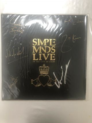 Simple Minds - Live In The City Of Light.  Vinyl, .  Signed/autographed.