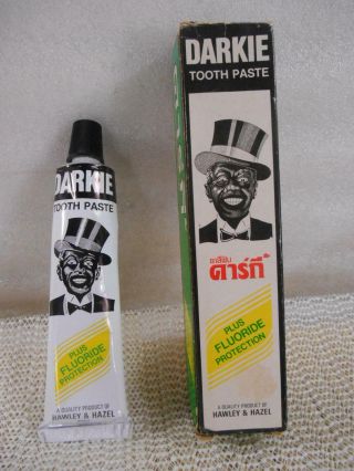 Vintage Darkie Tooth Paste Tube & Box From Thailand? Asia Hawley & Hazel