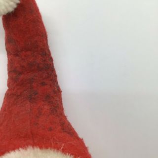 Vintage Rubber Face Plush Winking Santa Claus Christmas Doll 12 
