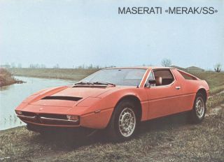 1980 1981 Maserati Merak Ss Sales Brochure