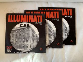 Illuminati By Myron Fagan Album Set,  Complete Set Of 3 - Rare