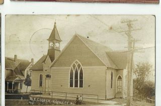 1914 Real Photo Postcard M.  E.  Church,  Mound City,  Mo
