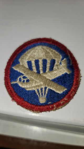 Vintage Wwii Us Army Airborne Officers Overseas Hat Patch Paratrooper Glider