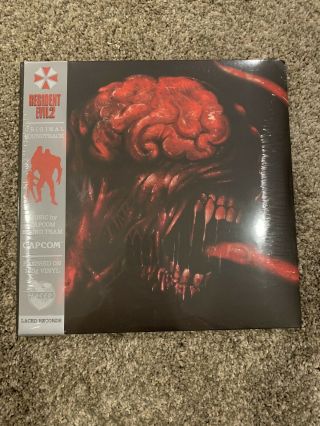 Resident Evil 2 Soundtrack Vinyl 2lp Record Limited Red/black Smoke Laced