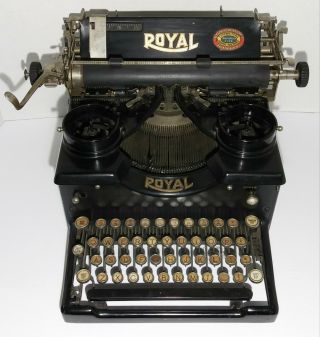 Antique Royal Typewriter Model 10 Glass Side Windows Parts & Repair Or Display