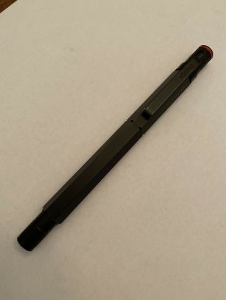 Rotring Rollerball Pen - Black With Red Accent.
