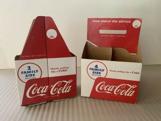Vintage Coca Cola Family Size Bottle Holders/carriers (2)