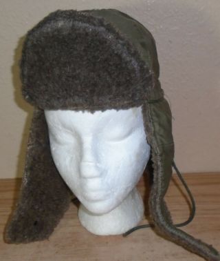 Vintage Us Usa Militay Army Cold Weather Ear Flap Hat Medium
