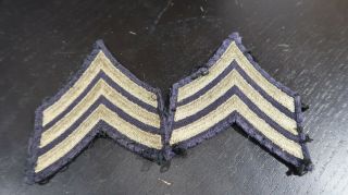 Wwii Us Army Sergeant Stripes Chevron Patches