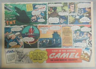 Ww 2 Camel Cigarette Ad: Us Navy Submarine Service Size: 11 X 15 Inches