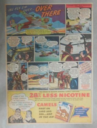 Ww 2 Camel Cigarette Ad: Us Air Force Bomber Crew Size: 11 X 15 Inches