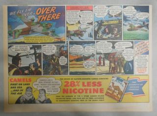 WW 2 Camel Cigarette Ad: US Air Force Bomber Crew Size: 11 x 15 inches 2