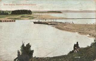 1908 Postcard Near Souris Prince Edward Island Posted Charlottetown Postmark