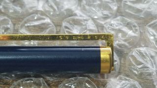 Vintage S.  T.  Dupont Classic Laque De Chine Ballpoint Pen - Navy Blue / Gold