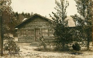 1930 Dining Hall Pine Cone Camp,  Park Rapids,  Minnesota Real Photo Postcard/rppc