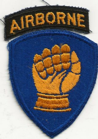 Wwii U.  S.  Army 46th Infantry Division With Airborne Tab