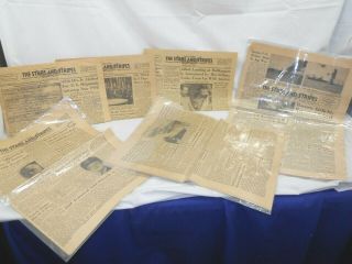 6 Issues 1945 Wwii Stars And Stripes Newspapers C6