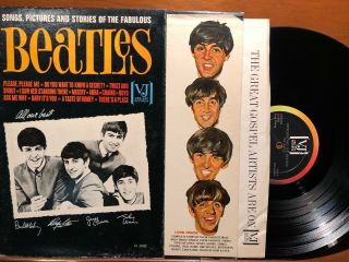 Songs Pictures And Stories Of The Fabulous Beatles Vee Jay Mono Vj 1092 Brackets