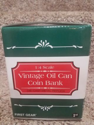 Sinclair 1:4 Scale Oil Can Coin Bank First Gear 2