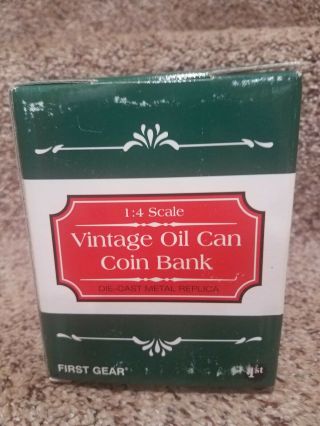 Sinclair 1:4 Scale Oil Can Coin Bank First Gear 3