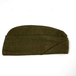 Ww2 Us Army Enlisted Men Em Side Cap Garrison Hat Unpiped 6 7/8 1941