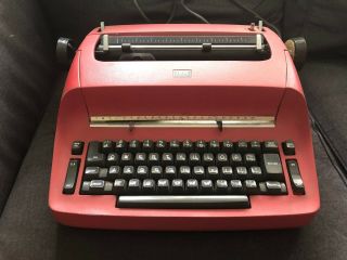Vintage Ibm Selectric I Red Typewriter Electric Model 71