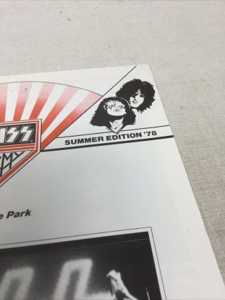 KISS Army Newsletter Volume 3 Number 2 (Summer Edition ' 78) 3