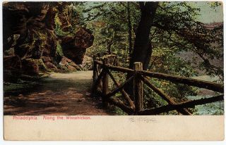 1907 Philadelphia Pa Along The Wissahickon Creek Fairmount Park Udb Postcard