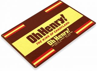 Oh Henry Candy Store Decor Metal Sign