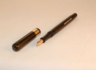 Vintage Mabie Todd Swan Self - Filler S - F 170 C Fountain Pen - 18k Solid Gold Band