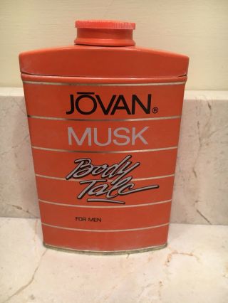 Jovan Musk Body Talc For Men By Coty 100g - Vintage Hard To Find