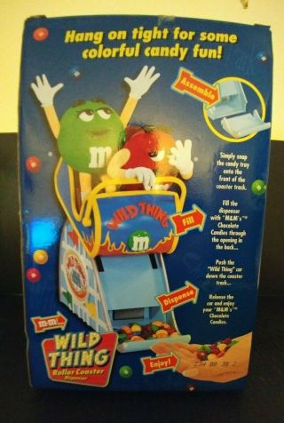 M&M Wild Thing Roller Coaster Candy Dispenser Silver Box 2nd Edition 3
