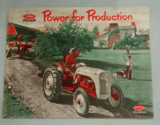 1952? Ford 8n Tractor Advertising Brochure Copywrighting 1951 Big Red 40 Pages