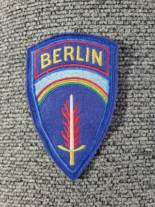Real Ww2 Us Army Shaef Germany Occupation German Made Berlin Patch