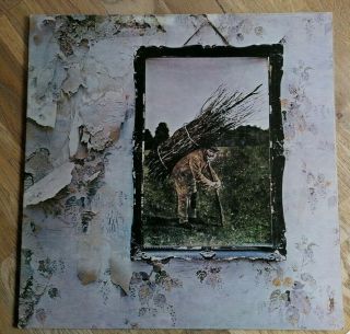 Led Zeppelin LP 4 Zofo UK Atlantic Plum 1st Press A3 B4 PETER GRANT CREDITS 2